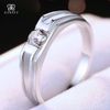  Nhẫn Nam Moissanite 0.5 Carat nước D - Trang Sức Bạc 925 Mạ Rhodium 