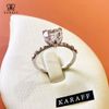 Nhẫn Karaff Lumin Heart - Trang Sức Bạc 925 Mạ Vàng Trắng