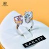 Nhẫn Karaff Duet Bloom - Trang Sức Bạc 925 Mạ Vàng Trắng