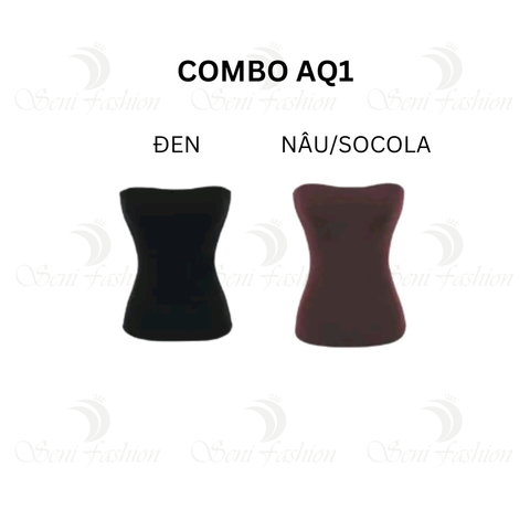 COMBO AQ1 (ĐEN + NÂU) - SIZE S