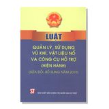 LUẬT QUẢN LÝ SỬ DỤNG VŨ KHÍ, VẬT LIỆU NỔ VÀ CÔNG CỤ HỖ TRỢ (Hiện hành) (Sửa đổi, bổ sung năm 2019)