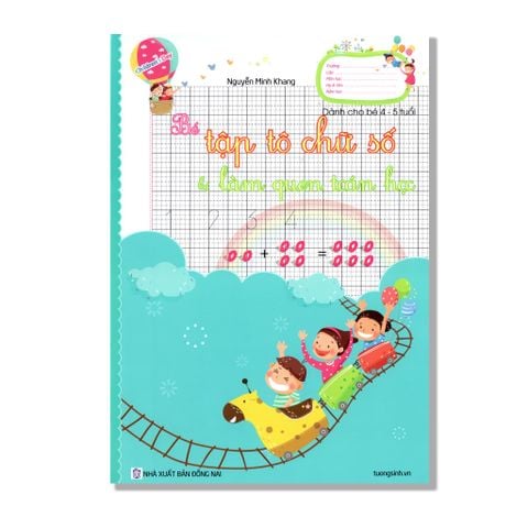 Bé Tập Tô Chữ Số và Làm Quen Toán Học