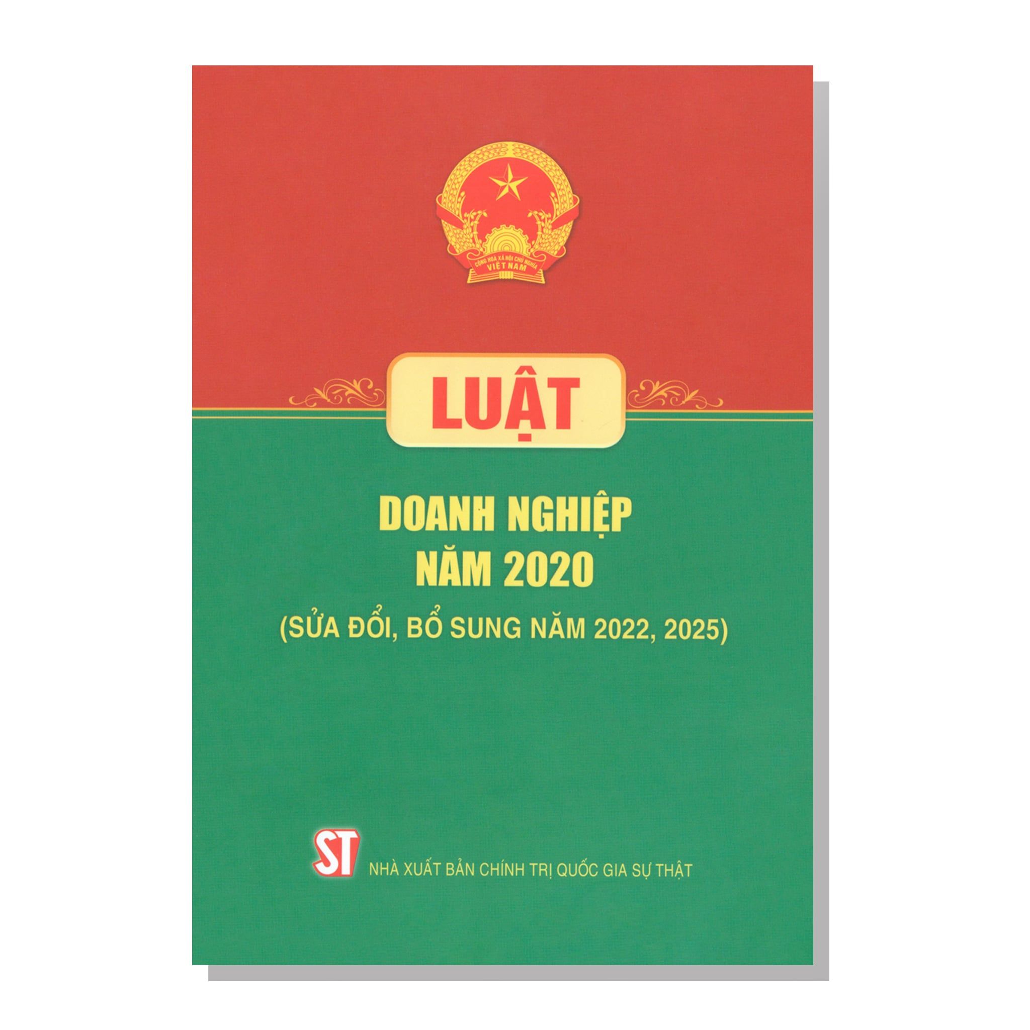 LUẬT DOANH NGHIỆP NĂM 2020 (Sửa đổi, bổ sung năm 2022, 2025)