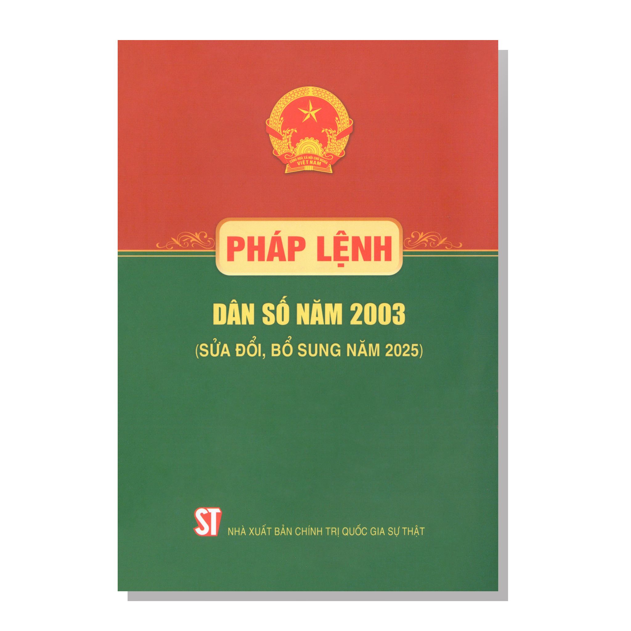 PHÁP LỆNH DÂN SỐ NĂM 2003 (Sửa đổi, bổ sung năm 2025)