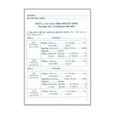 Sổ Theo Dõi Sức Khoẻ Học Sinh (Dành cho học sinh từ lớp 6 đến lớp 12)