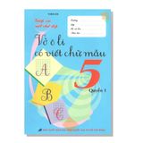 Vở ô li có viết chữ mẫu 5 quyển 1