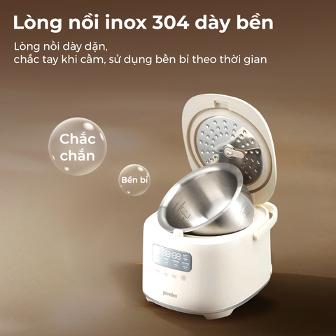  Nồi cơm điện tách đường Paveden Retro 1.2L 