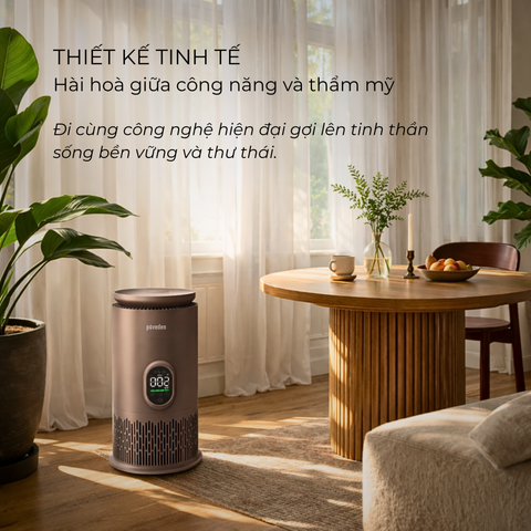  Máy lọc không khí tạo ẩm Paveden Breeze – Walnut Brown 