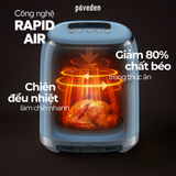  Nồi chiên không dầu Paveden Retro 5.5L – Cloud Blue 