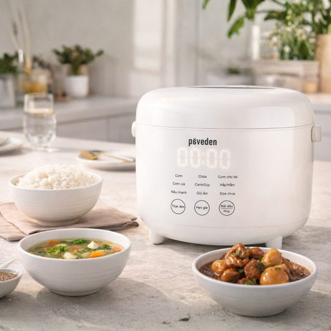 Nồi cơm điện tử Paveden retro 1.0L 
