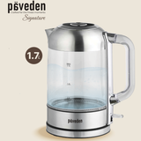  Ấm đun thuỷ tinh Paveden 1.7L - Crystal glass 