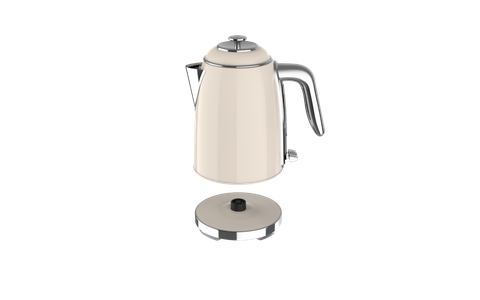  Ấm đun Paveden Retro 1.7L – Creamy White 