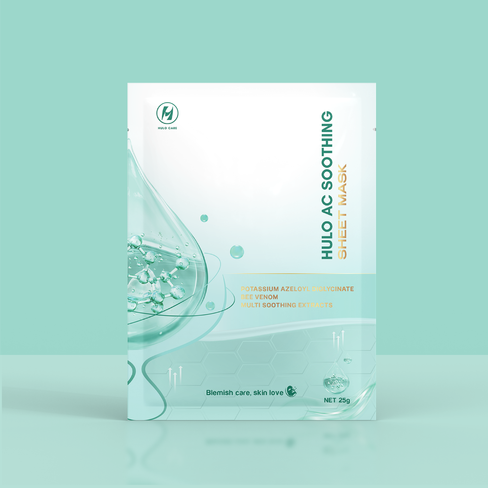  HULO AC SOOTHING SHEET MASK - Mặt nạ làm dịu da dễ nổi mụn 