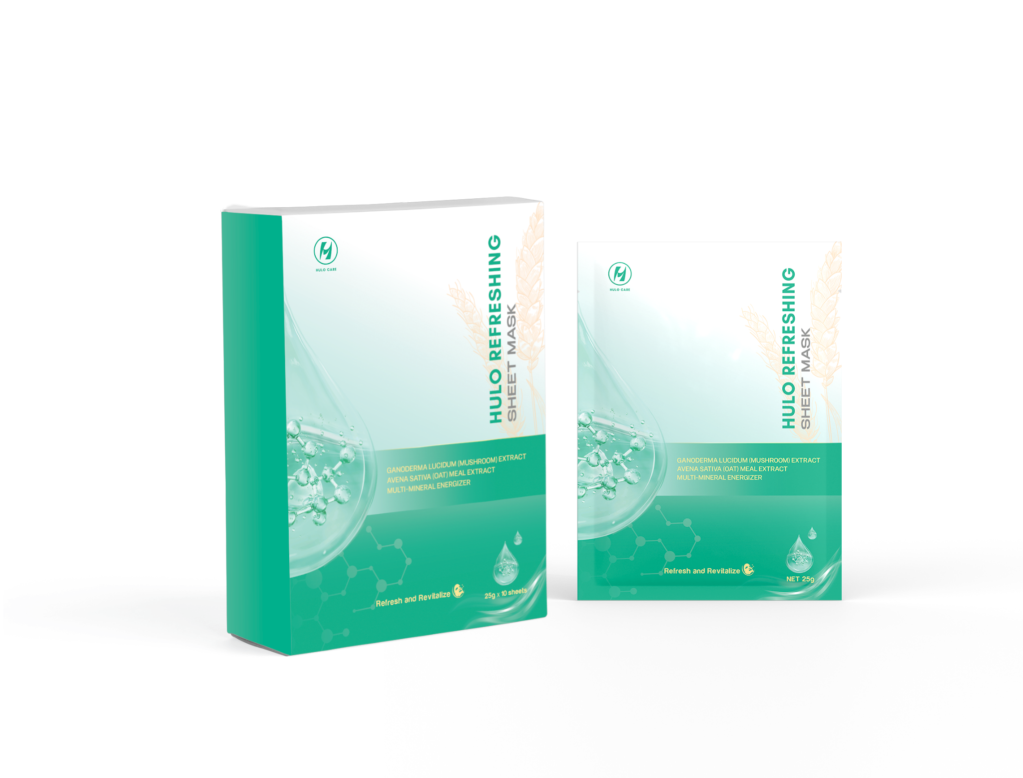  HULO REFRESHING SHEET MASK - Mặt nạ giúp da tươi mát và dễ chịu 