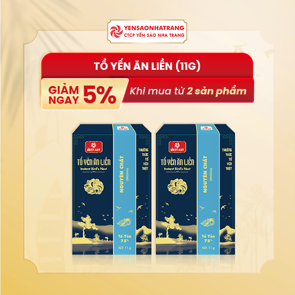  Tổ Yến Ăn Liền Nguyên Chất 11g 