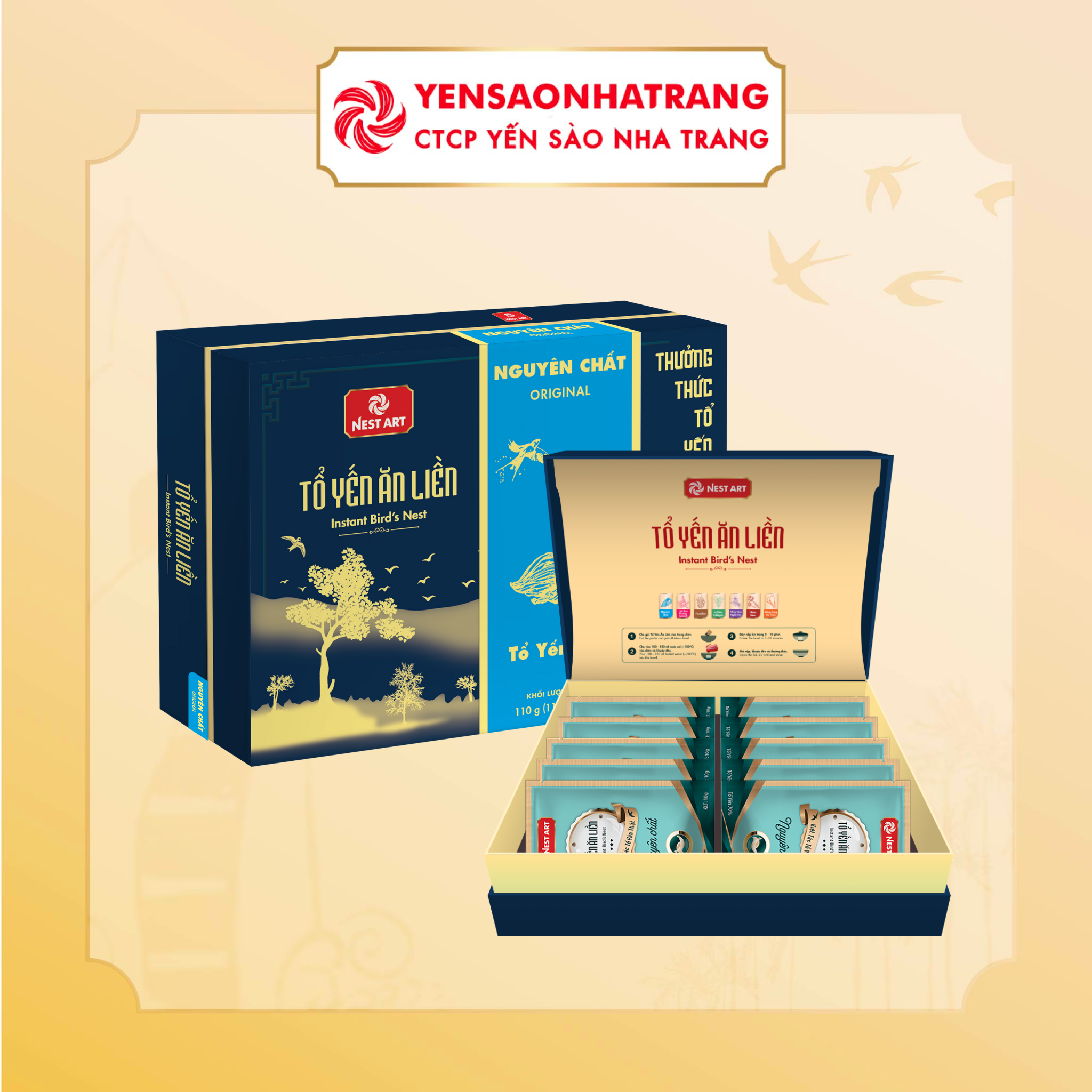  Tổ Yến Ăn Liền Nguyên Chất 110g 