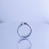  Nhẫn nữ Bạc S925 xi kim. Ko chủ. Tấm Mois SRI031. 