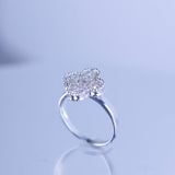  Nhẫn nữ. Bạc 925 xi kim. Ko chủ. Tấm mois SRE194. 