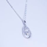  Mặt dây Bạc S925 xi kim. Chủ Mois 4.5mm SPE228. 