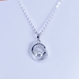  Mặt dây Bạc S925 xi kim. Chủ Mois 4.5mm SPE228. 