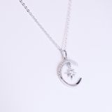  Mặt dây SPE107. Bạc S925 xi kim. Chủ Mois 3.1mm. Tấm mois 