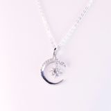  Mặt dây SPE107. Bạc S925 xi kim. Chủ Mois 3.1mm. Tấm mois 