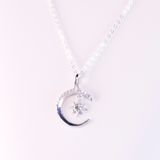  Mặt dây SPE107. Bạc S925 xi kim. Chủ Mois 3.1mm. Tấm mois 