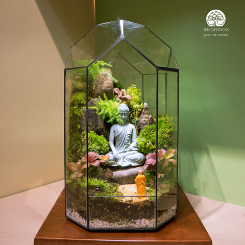 Zen Terrarium Sanctum of Silent Awakening - Bể Đa Giác - Quà Tặng Cao Cấp