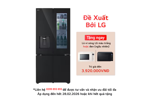 Tủ lạnh LG Inverter 612 lít 4 cánh Multi Door InstaView LFD61BLGAI