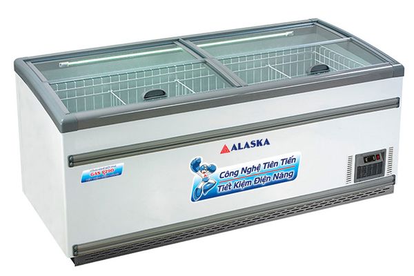 Tủ bày hàng kính phẳng 650 lít Alaska KN-650