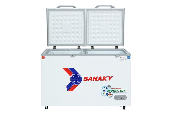 Tủ đông Sanaky Inverter 365 Lít VH-5699W4K kính cường lực