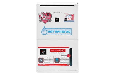 Máy hút ẩm có lọc không khí Sharp DW-D12A-W 160W 25m2