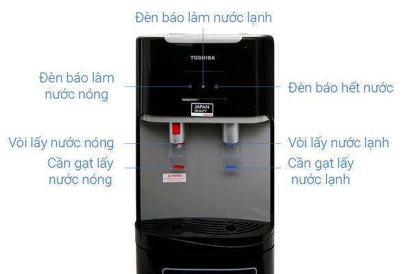 Cây nước nóng lạnh Toshiba RWF-W1669BV(K1) 650W