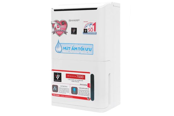 Máy hút ẩm có lọc không khí Sharp DW-D12A-W 160W 25m2
