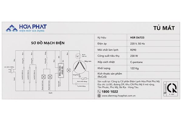 Tủ mát Hòa Phát 723 lít HSR D6723
