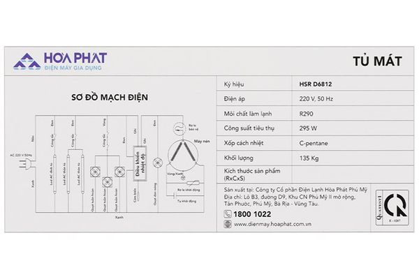 Tủ mát Hòa Phát 812 lít HSR D6812