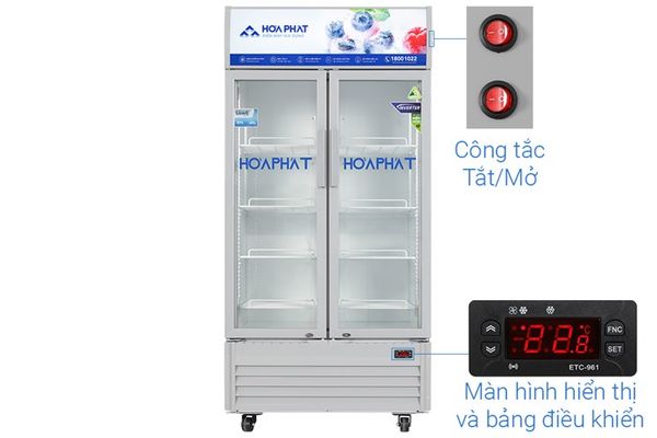 Tủ mát Hòa Phát Inverter 526 lít HSR D8526