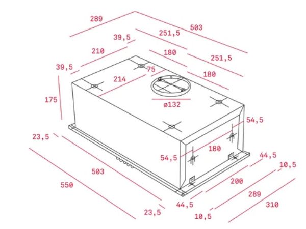 Máy hút mùi Teka GFH55 55cm 30W