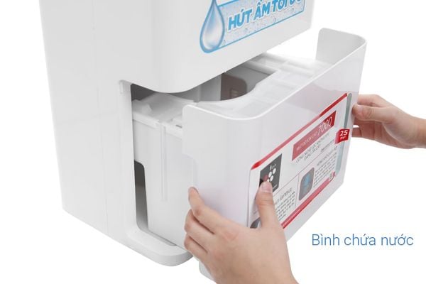 Máy hút ẩm có lọc không khí Sharp DW-D12A-W 160W 25m2