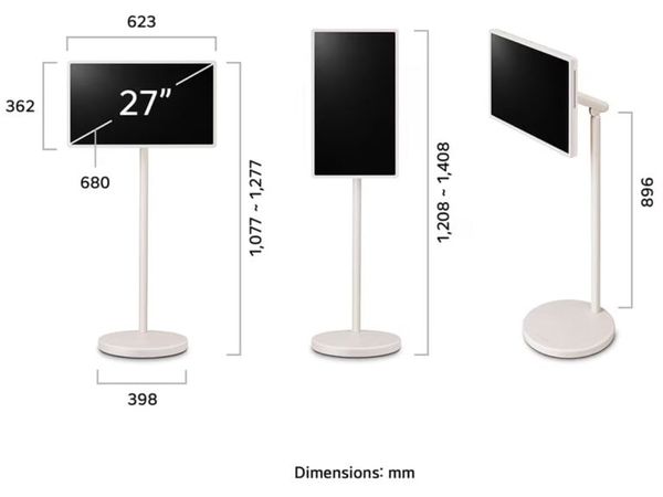 Smart Tivi LG Stand By Me 2 27 inch 27LX6TDGA