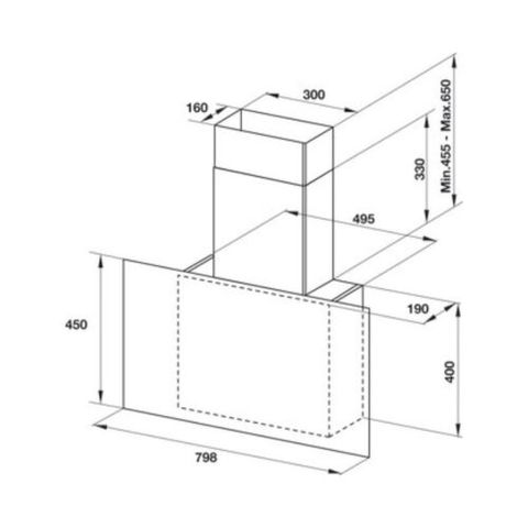 Máy Hút Mùi Áp Tường 79.8 cm HH-WVG80E Hafele 533.86.018