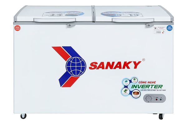 Tủ đông Sanaky Inverter 365 Lít VH-5699W4K kính cường lực