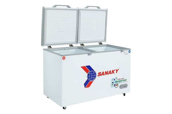 Tủ đông Sanaky Inverter 365 Lít VH-5699W4K kính cường lực