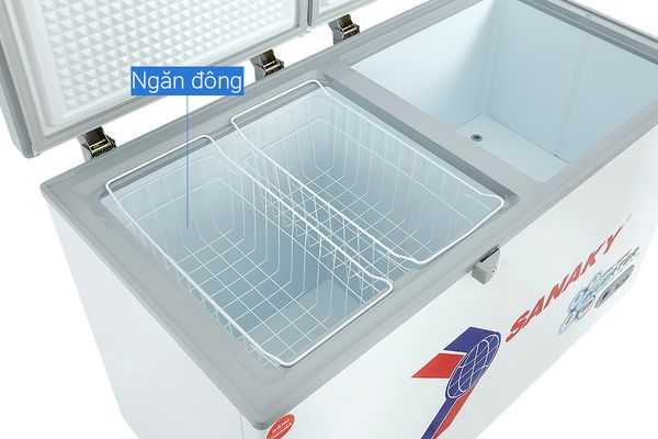 Tủ đông Sanaky Inverter 365 Lít VH-5699W4K kính cường lực