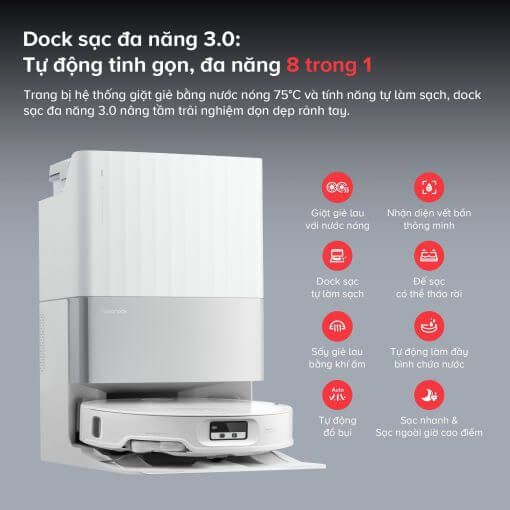 Robot hút bụi Roborock Qrevo EdgeT - Bản Quốc Tế