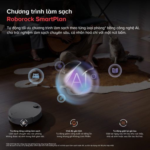 Robot hút bụi Roborock Qrevo EdgeT - Bản Quốc Tế