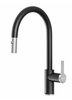Vòi rửa Konox dây rút Alto Black