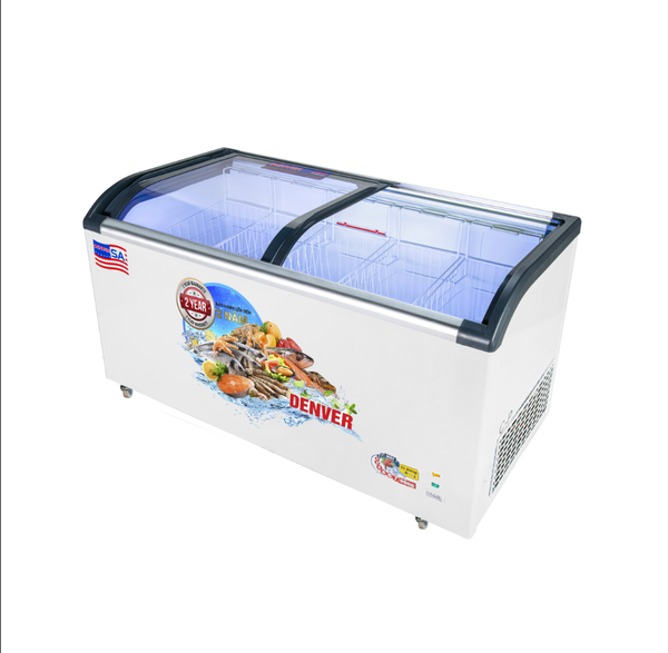 Tủ đông mặt kính cong 600 lít Denver AS-1580K