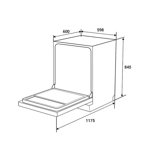 Máy rửa bát 15 bộ Hafele HDW-F6052G 535.29.652
