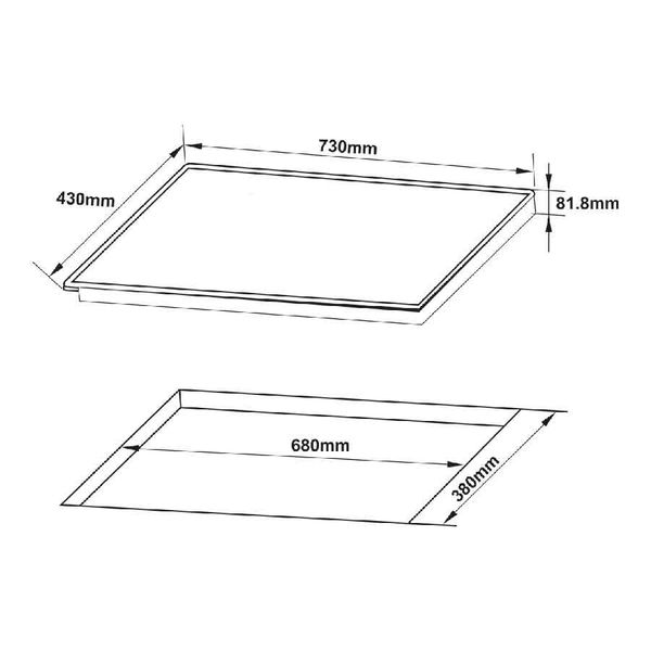 Bếp từ Hafele 2 vùng nấu HC-I7323B [ 536.61.886 ] 4400W